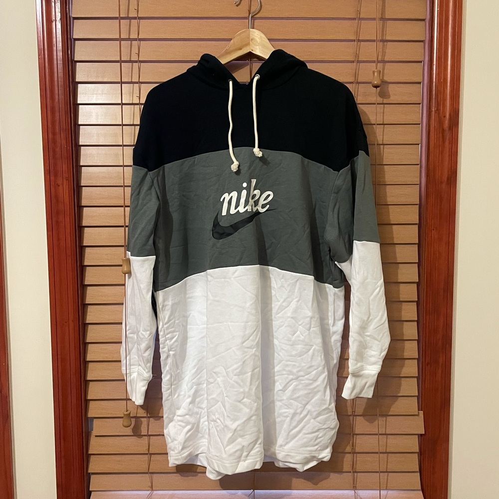 Nike Oversize Color Block Hoodie Dress